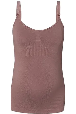 Noppies Maternity Damen Evi Seamless Sensil Nursing top Trägershirt/Cami Shirt, Deep Taupe-N133, M-L