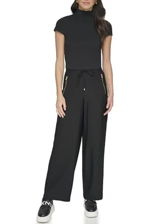 DKNY Damen Pull On Drawstring Casual Pants, , L EU