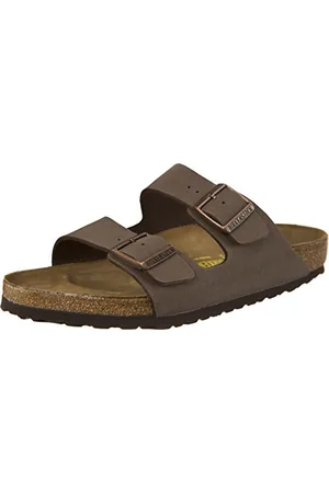 Birkenstock Unisex-Erwachsene Arizona Birko-Flor Pantoletten, (Mocca), 35 (normal)