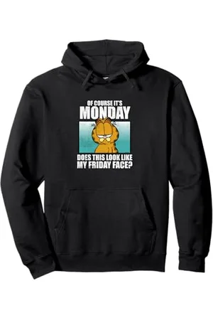 Garfield Natürlich Es Ist Montag… Freitag Gesicht Pullover Hoodie