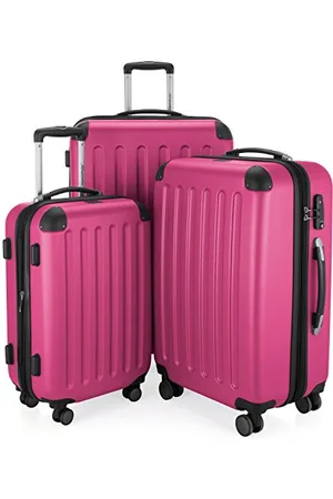 Hauptstadtkoffer SPREE - 3er Trolley-Set Rollkoffer Reisekoffer, (S, M und L) Koffer-Set, 4 Doppel-Rollen,