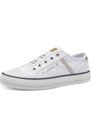 QS by s.Oliver Damen Slip On Sneaker ohne Schnürsenkel Flach, (White), 42 EU