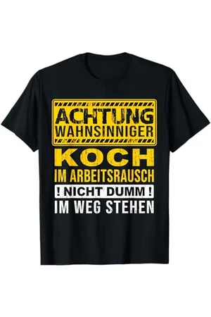 KOCHÉ Damen Achtung wahnsinniger im arbeitsrausch nicht dumm T-Shirt