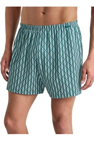 Calida Prints Boxershorts Herren, mit stoffüberzogenem Bund, aus 100% Baumwolle, ohne Eingriff
