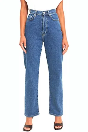 NA-KD Damen Straight High Waist Jeans, , 36