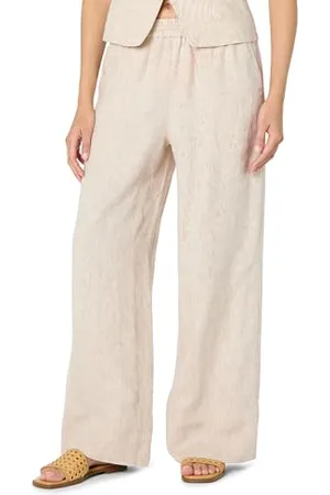 THE DROP Bonni Pull On Linen Pant Hose, , S