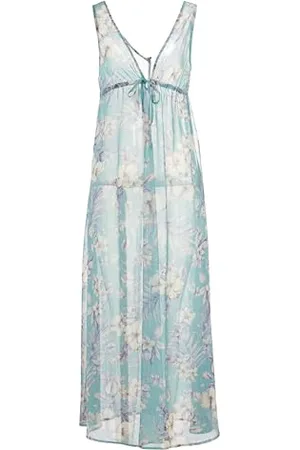 Emporio Armani Damen Long Dress Chiffon Swimwear Cover Up, , S/M