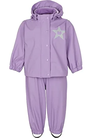 Green Cotton Baby Girls Rainwear Set Rain Jacket, , 104