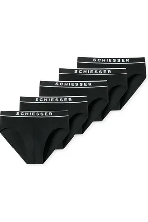Schiesser Herren 5 Pack Unterwäsche Bio-Baumwolle - 95/5 Organic Slip, , 3XL EU