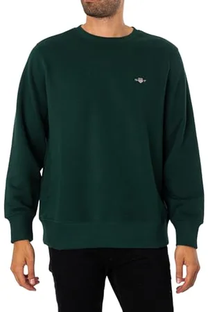 GANT Herren REG Shield C-Neck Sweat Sweatshirt, , L