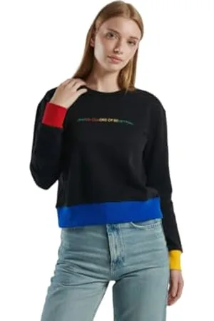 Benetton Damen Trikot G/C M/L 3J68D107Z Kapuzenpullover, , L