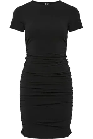 Pieces® Pcmadison Ss Ruching Dress Noos Bc