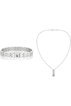 Tommy Hilfiger Jewelry Armband für Herren aus Edelstahl - 2701062 & Jewelry Halskette für Herren aus Edelstahl - 2790169