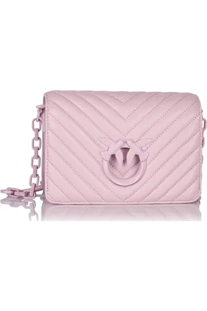 Pinko Damen Love Click Mini Sheep Nappa Chevron Tasche