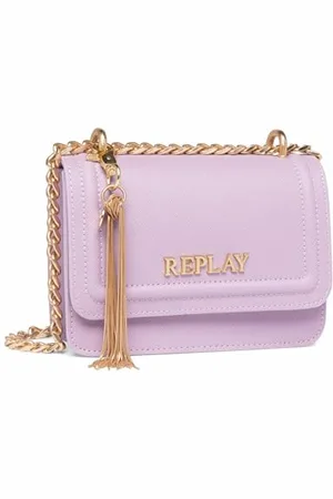 Replay Damen Umhängetasche aus Kunstleder, (Violett), Onesize