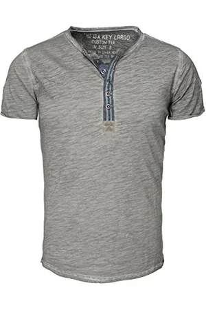Key Largo Unisex Arena Button T-Shirt, , M
