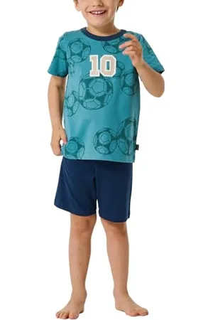 Schiesser Jungen Schlafanzug Set Pyjama kurz-100% Organic Bio Baumwolle-Größe 92 bis 140 Pyjamaset, , 116