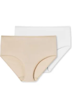 Schiesser Damen 2 Pack Midi Slip Bio Baumwolle-95/5 Organic Unterwäsche, , 48 (2er Pack)