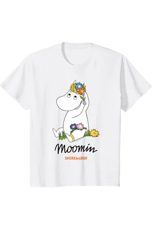Moomin Kinder Mumin Snorkmaiden Blumen im Haar Kinder T-Shirt