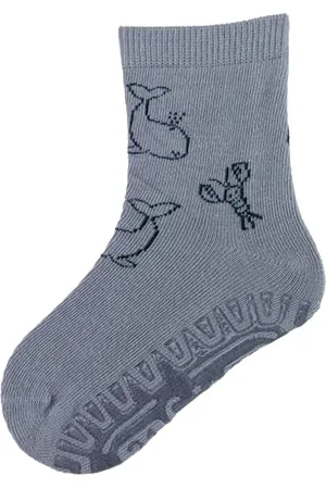 Sterntaler Fli Fli SUN Meerestiere - Jungen Fliesen Flitzer mit Motiv - dünne Stoppersocken Baby - hautsympathische Sommer Socken - Baby und Kinder Strümpfe mit Anti-Rutsch-Sohle, , Größe 26