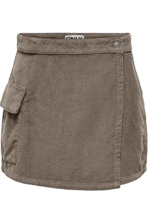 ONLY Damen Onlcecilia Mw Cargo Cord Skirt PNT Rock, , L EU
