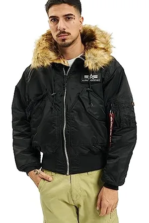 Alpha Industries Herren 45P Hooded Custom Bomberjacke, , M