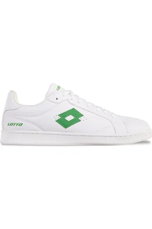 Lotto Unisex JAMBOL Sneaker, White/Green, 45 EU