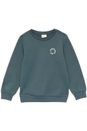 QS by s.Oliver Unisex Sweatshirt mit Rippbündchen und kleinem Print-Detail 128/134