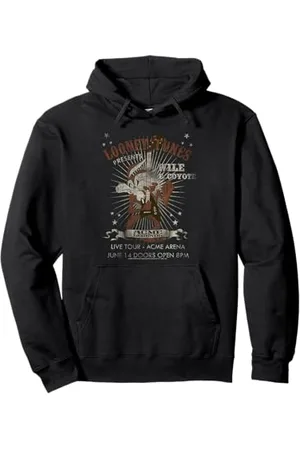 LOONEY TUNES Wile E Coyote Guitar Dark Pullover Hoodie