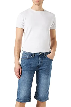 Blend He Denim Herren Jeansshorts Shorts Kurze Hose mit Eingrifftaschen Baumwollmischung Gürtelschlaufen leicht ealstisch Regular fit, Größe:XXL, Farbe: