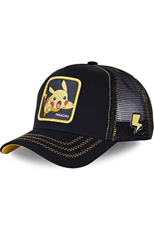 Capslab Pikachu Pokemon Black Trucker Cap - One-Size