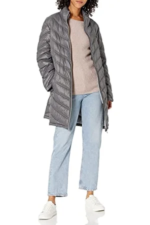 Calvin Klein Steppjacke für Damen, Chevron-Daunenjacke, verstaubar (Standard und Plus), Glänzendes , 1X