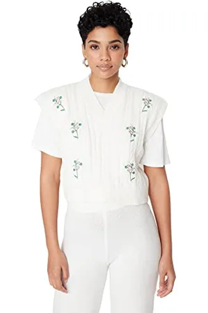 Trendyol Damen Crew Neck Floral Fitted Vest Sweater, , L EU