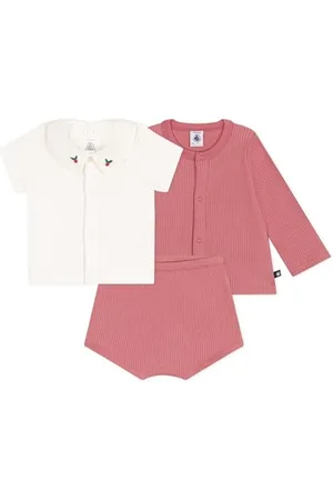 Petit Bateau Baby Mädchen A0CGP 3-teiliges Set, , 6 Monate