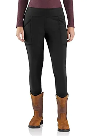 Carhartt Womens Force Fitted Heavyweight Lined Legging - Schwarz Gr - S