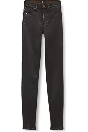 7 for all Mankind Damen Hw Skinny Coated Slim Illusion Pants, , 23W / 23L EU