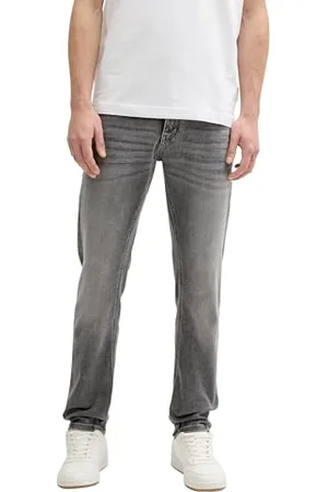 TOM TAILOR TTTapered Jeans, Bleached Blue Denim, 33/36