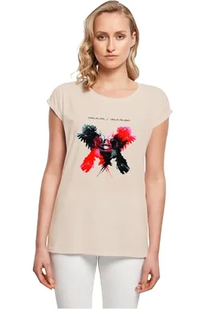 Merchcode Damen T-Shirt Ladies Kings of Leon - OBTN Cover T-Shirt, Loose Fit, Cotton 100 Percent, 5XL
