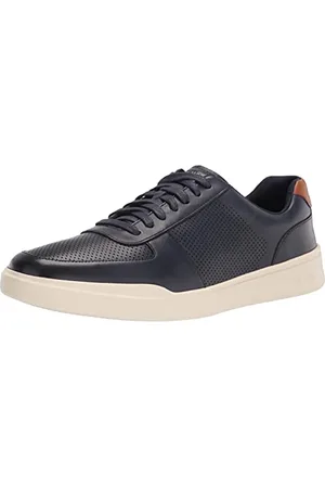 Cole Haan Herren Grand Crosscourt Modern Perforated Sneaker, Peacoat/British Tan, 40.5 EU Weit
