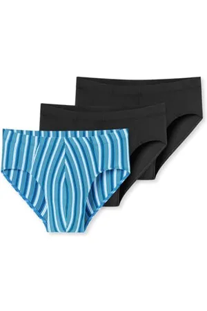 Schiesser Herren 3 Pack Unterwäsche Slips mit weichem Bund Bio Baumwolle Multipack - 95/5 Organic, , 10
