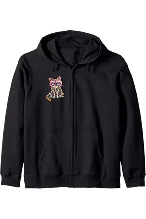 Grumpy Cat Tag der Toten - Día de Los Muertos Kapuzenjacke