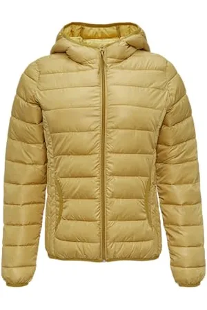 QS by s.Oliver Leicht wattierte Steppjacke mit Kapuze goldgelb S