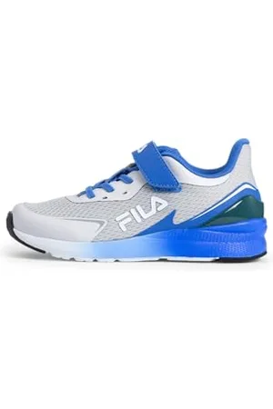 Fila Crusher V Kids Sneaker, Gray Violet-Palace Blue, 33 EU