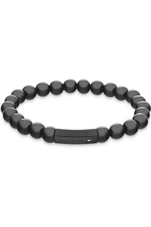 Tommy Hilfiger Jewelry Armband mit Schmuckperlen für Herren Mit Steinen aus Onyx - 2790581