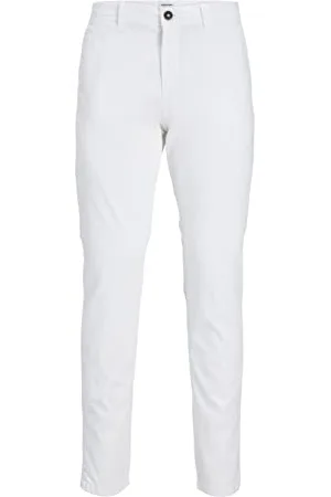 JACK & JONES Herren JPSTMARCO JJBOWIE NOOS Chinohose, White, 27/32