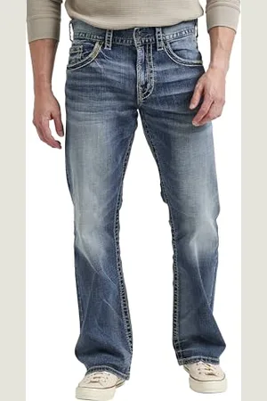 Silver Jeans Co. Silver Jeans Herren Zac Relaxed Fit Straight Leg Jeans, , 31W / 30L