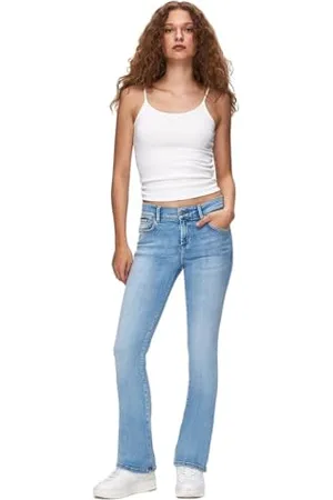 LTB LTB Damen Jeans Fallon 400 - Mid Waist - Bootcut - W27-W34 Baumwolle, Größe:34W / 32L, Farbe:15920-55592 Anova Wash