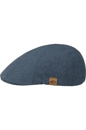 Chillouts Shelton Hat, Schiebermütze aus 100% Baumwolle, Herren Flat Cap, L-XL, blau