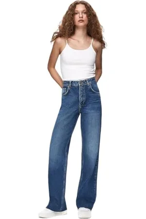 LTB Damen Danica L - Wide High Rise Basic-5-Pocket Dark Wash aus Baumwolle - Größe W33L34