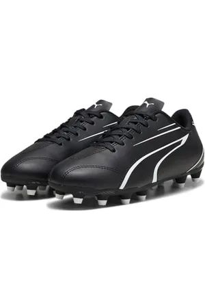 PUMA Jungen Unisex Kinder Vitoria Fg/Ag Jr Soccer Shoe, Black White, 28 EU